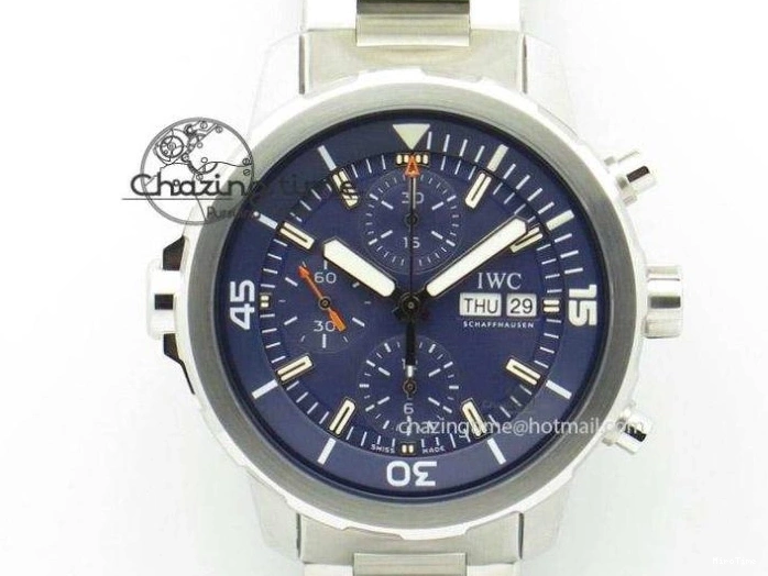 MIROTIME 0122 Vibrant Mark XVIII IW327001 SS M+F 1:1 Best Edition Black Dial on Black Leather Strap A 7055